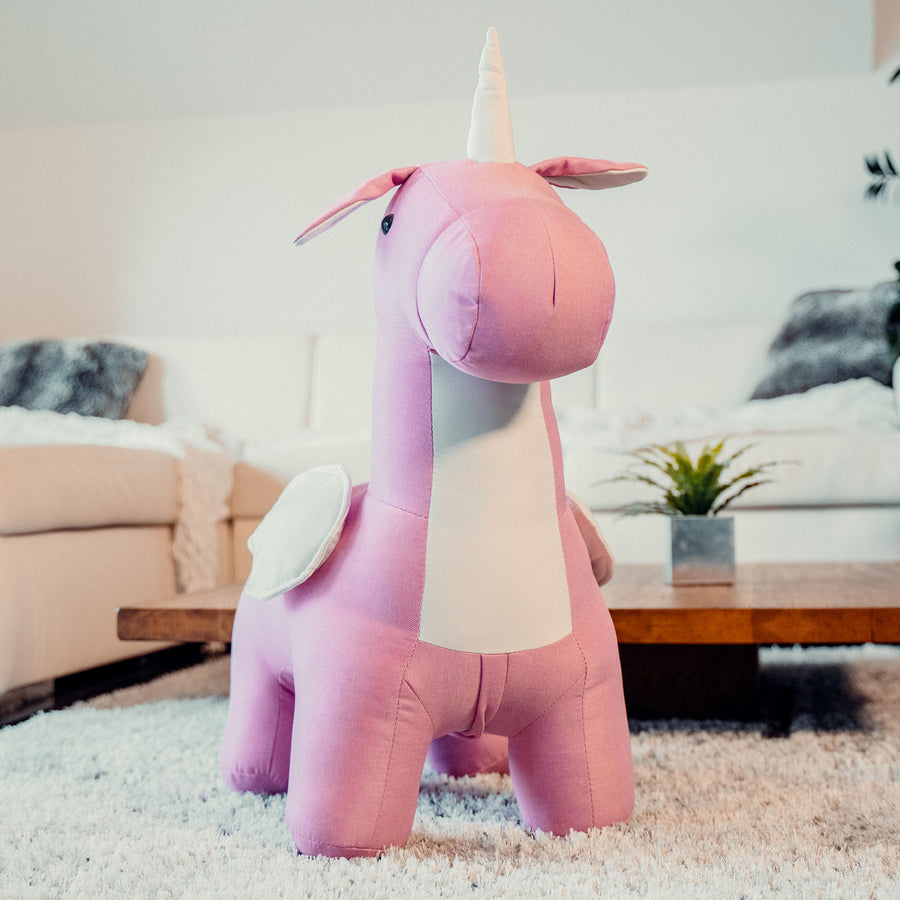 Sitzhocker - Einhorn "Pinky"