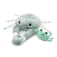 Kuscheltier Krabenmama mit Krabbenbaby in Minze