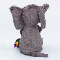 Elefant von hinten in Grau
