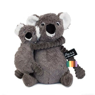Koala Kuscheltier Mama mit Baby in Grau