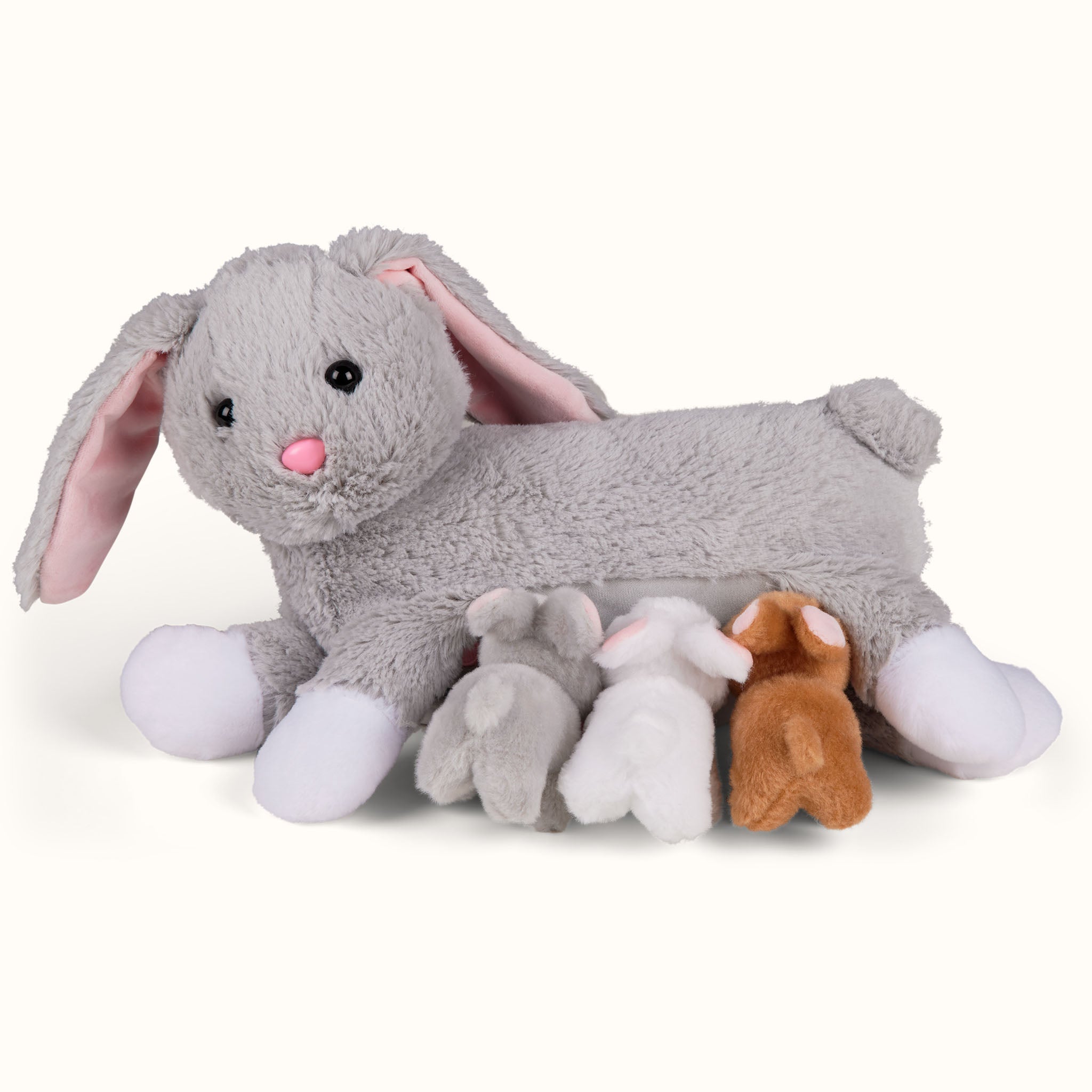 kleine hasen spielzeug Kuscheltier Hase mit 3 süßen Häschen ♥ Mamanimals