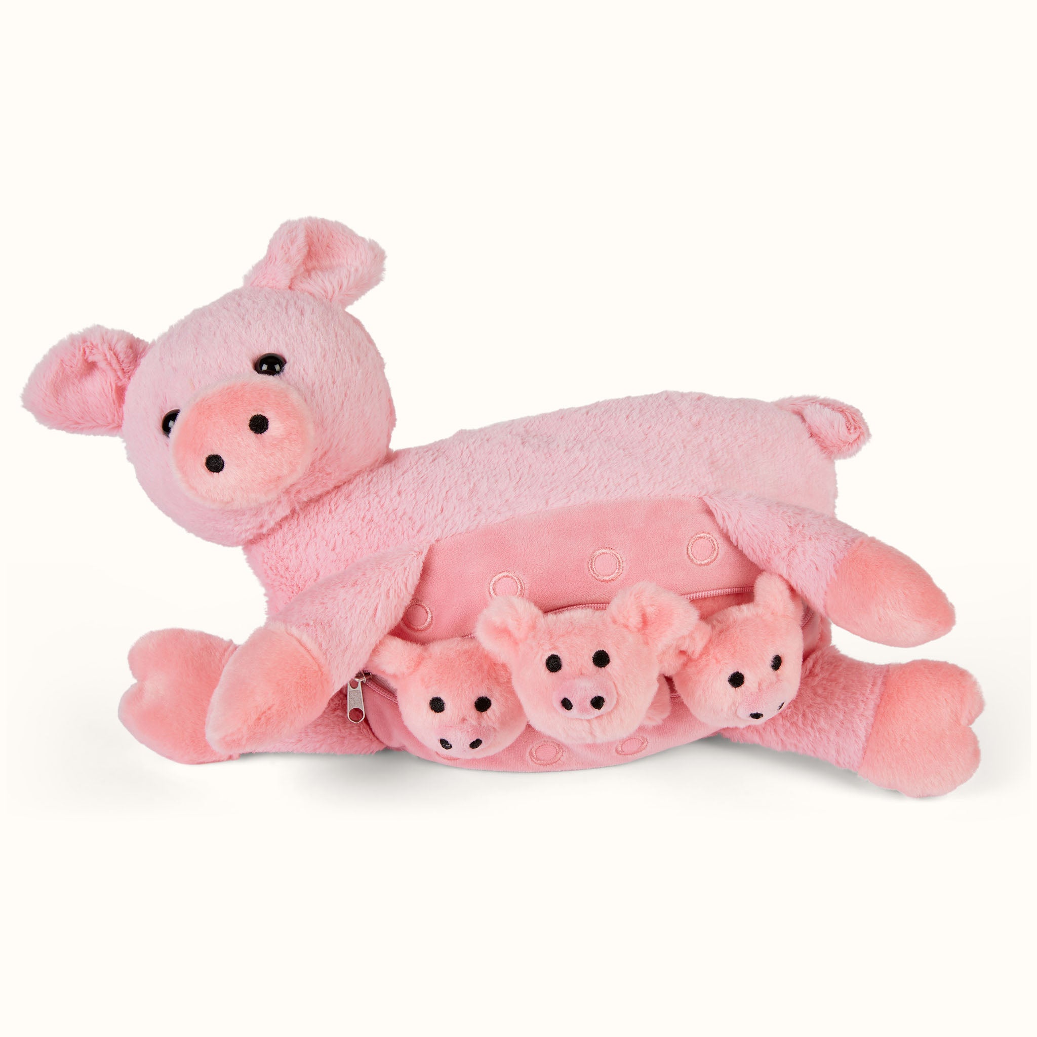 Kuscheltier Schwein mit Babys im Bauch