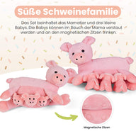 Mamanimals Kuscheltier Schwein Magnetische Zitzen