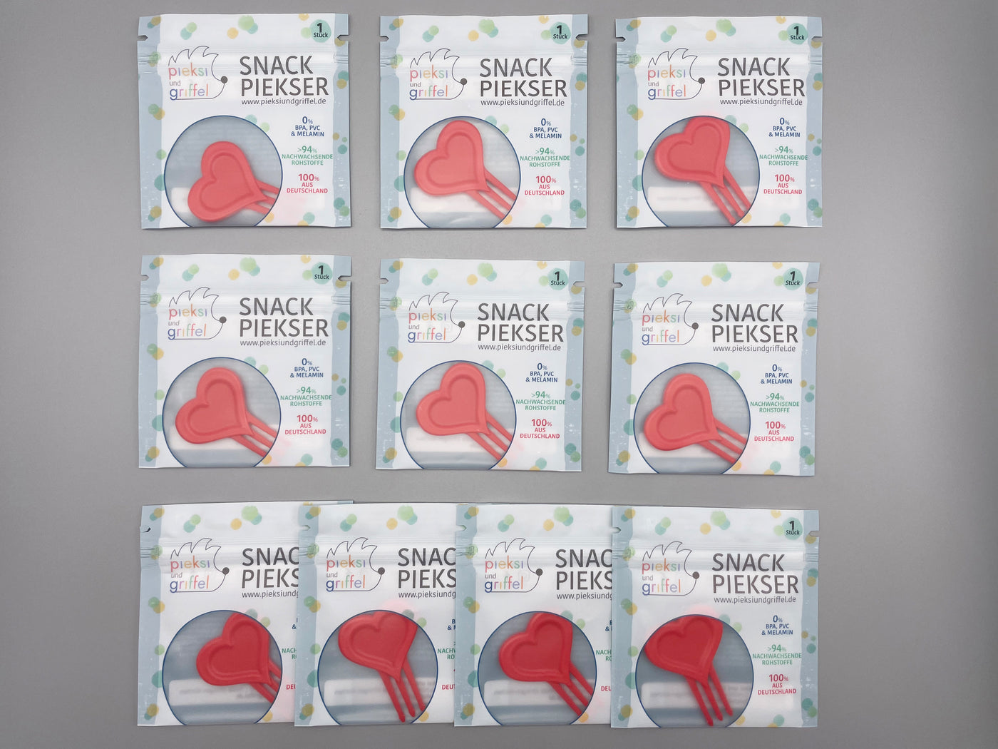 Pieksi und Griffel 10er Set "Party" (einzeln verpackt)