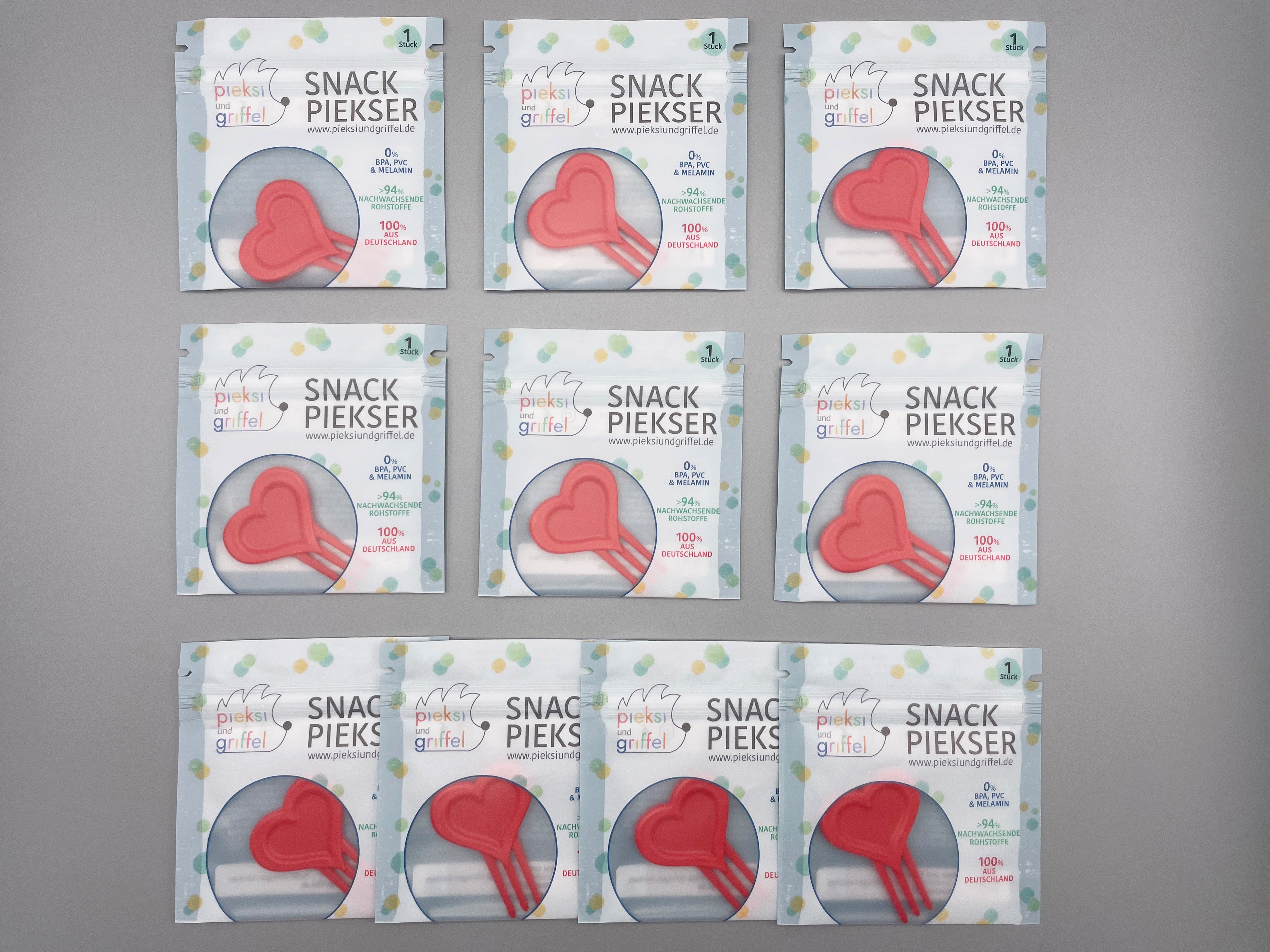 Pieksi und Griffel 10er Set "Party" (einzeln verpackt)