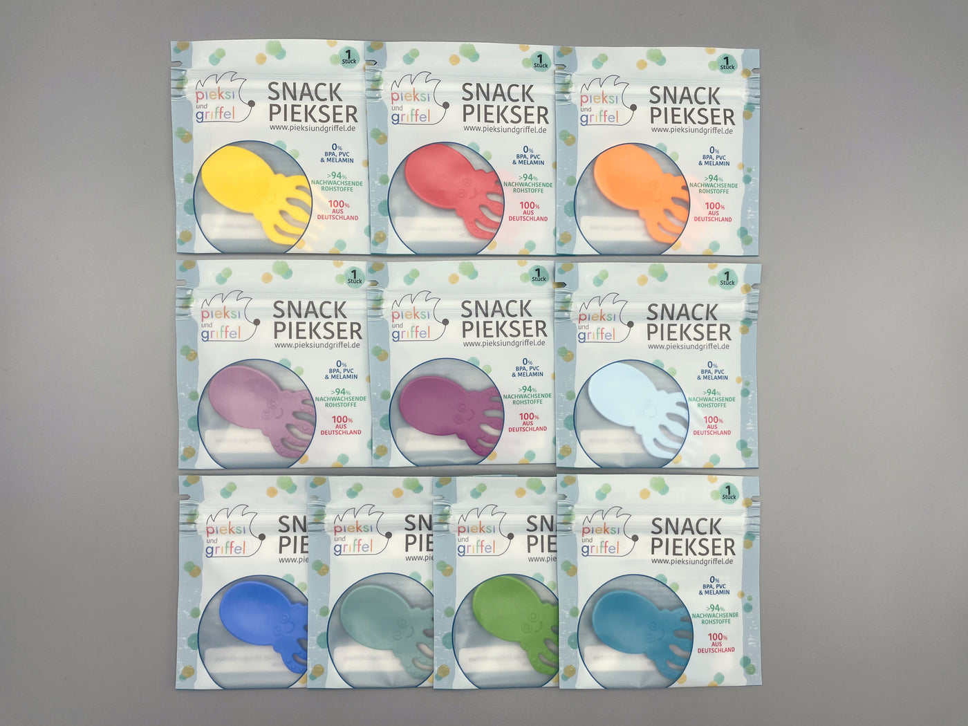 Pieksi und Griffel 10er Set "Party" (einzeln verpackt)