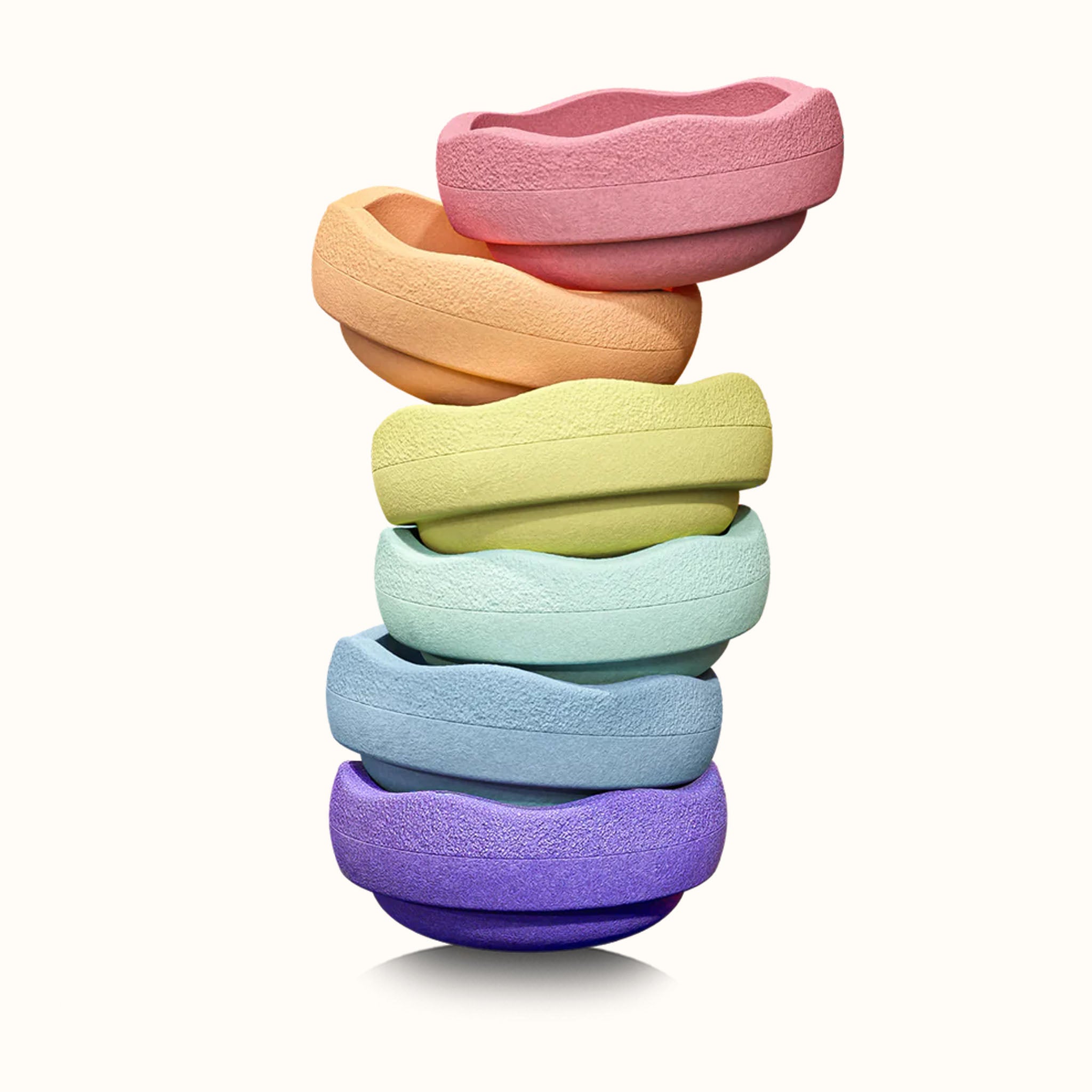 Stapelstein Original Rainbow Pastel 6er Set