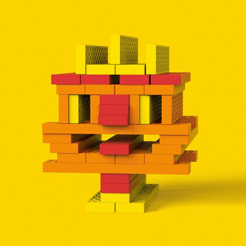 Color combo "Rusty Robo" with 40 building blocks