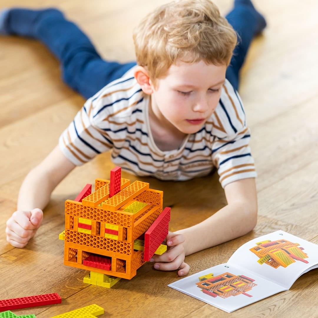 Color combo "Rusty Robo" with 40 building blocks