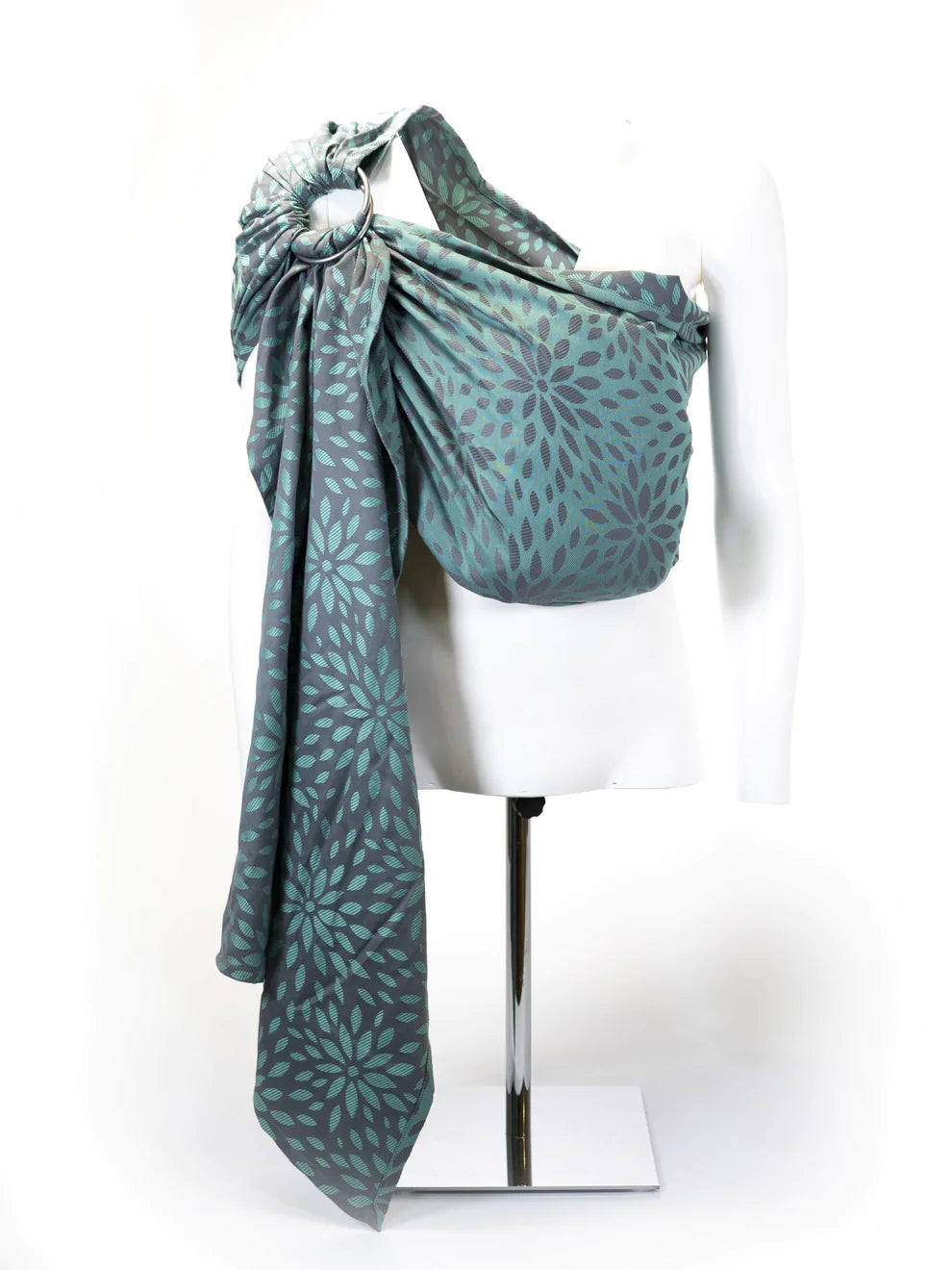 Ringsling Babytragetuch Flora Celadon von KAAMI