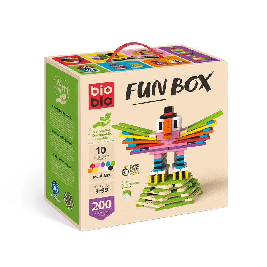 "Multi-Mix" fun box with 200 building blocks
