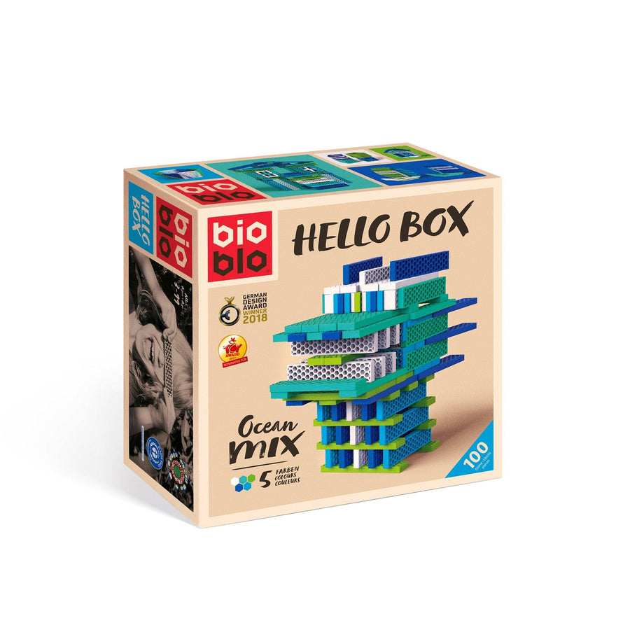 Hello Box "Ocean Mix" with 100 building blocks