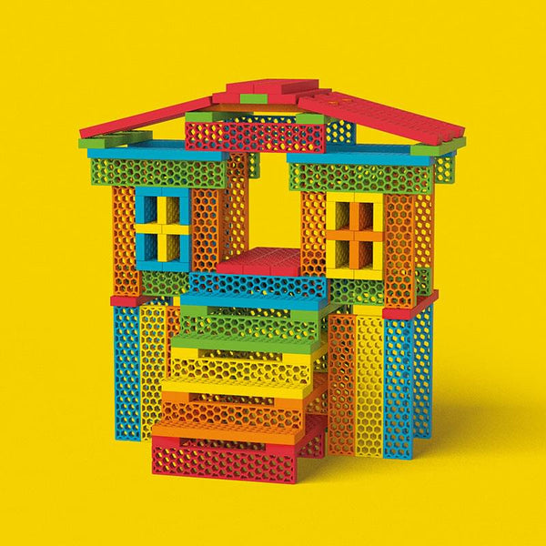 Hello Box "Rainbow Mix" with 100 building blocks