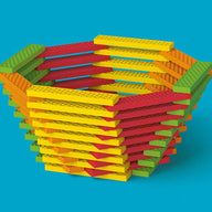 Hello Box "Rainbow Mix" with 100 building blocks
