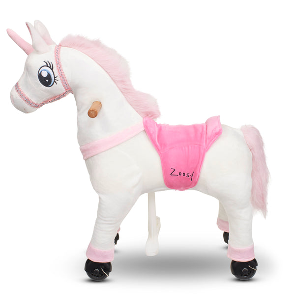 Einhorn Schaukeltier für Kinder - seitlich