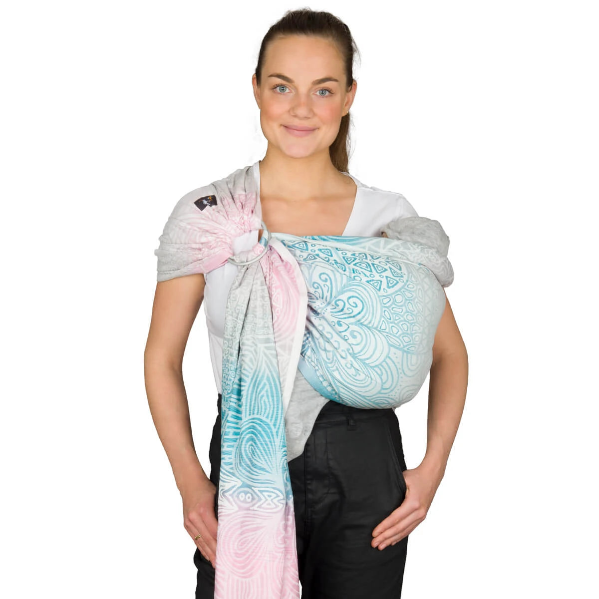 Babytrage Ring-Sling Jaipur creme von Hoppediz